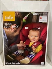 JOIE SPIN 360 0+/1 CAR SEAT IN EMBER - MODEL NO. 8438781 - RRP £150