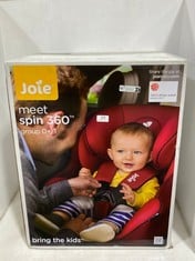 JOIE SPIN 360 0+/1 CAR SEAT IN EMBER - MODEL NO. 8438781 - RRP £150