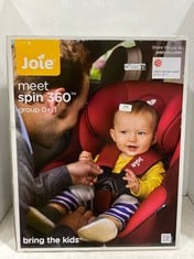 JOIE SPIN 360 0+/1 CAR SEAT IN EMBER - MODEL NO. 8438781 - RRP £150