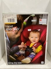 JOIE SPIN 360 0+/1 CAR SEAT IN EMBER - MODEL NO. 8438781 - RRP £150