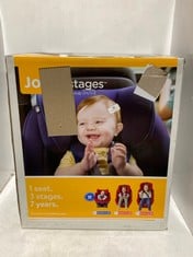 JOIE STAGES GROUP 0+/1/2 CAR SEAT IN COAL - RRP £100