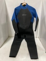 FREESPIRIT REACT 5/4 WETSUIT IN BLACK/BLUE- SIZE L- RRP £100