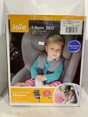 JOIE I-SPIN 360 I-SIZE CHILD CAR SEAT - SIZE 40 -105CM 19KG IN GRAY FLANNEL - RRP £178