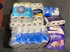 QTY OF ASSORTED TOILET ROLL TO INCLUDE PHOENIX LAVENDER 12 PACK OF TOILET ROLLS