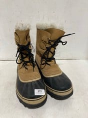 SOREL CARIBOU WATERPROOF FLUFFY BOOTS IN BROWN- SIZE UK 7.5- RRP £140