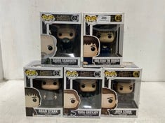 5 X FUNKO POP FIGURES TO INCLUDE POP GAME OF THRONES-ARYA STARK VINYL FIGURE