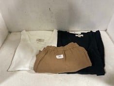 3 X ASSORTED SAUTHS CLOTHING TO INCLUDE BROWN LINEN TROUSERS GEORGINA SIZE 2XL