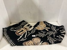 SNUG AS A BUG INSECT SCARF BLACK MOTIF