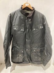 BARBOUR INTERNATIONAL BIKER JACKET BLACK - SIZE M - RRP £233