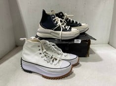 CONVERSE ALL STAR HI TOP PLATFORM SHOE WHITE - SIZE 5.5 TO INCLUDE CONVERSE ALL STAR HI TOP PLATFORM SHOE WHITE / BLACK - SIZE 6