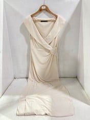 RALPH LAUREN WINTER CREAM MAXI GOWN DRESS WHITE - SIZE 6 - RRP £259