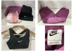 4 X ASSORTED CLOTHING ITEMS TO INCLUDE NIKE LOOSE FIT MID RISE JOGGING TROUSERS PINK - SIZE L