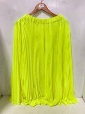 MICHAEL KORS PLEATED MAXI ANKLE SKIRT YELLOW - SIZE 2