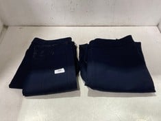 2 X TED BAKER CALYA SEAM DETAIL TROUSER NAVY - SIZE 3 - TOTAL RRP £190