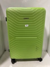 FLYMAX HARDSHELL 8-WHEEL MEDIUM TRAVEL SUITCASE GREEN