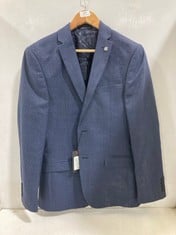 TED BAKER CLEEJS NAVY SCRATCH SLIM SUIT JACKET NAVY - SIZE 38 - RRP £220