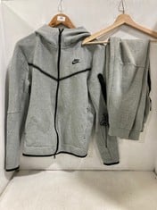 NIKE TRACKSUIT ZIP JACKET AND JOGGING TROUSERS GREY - SIZE M