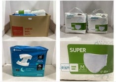 QTY OF ASSORTED ADULT SANITARY PANTS TO INCLUDE DAILEE SUPER DRYLOCK PANTS 15 X MULTIPACK - SIZE M