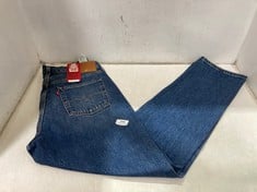 LEVI'S 501 ORIGINAL HIGH RISE STRAIGHT LEG DENIM JEANS BLUE - SIZE 31