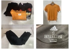 3 X ASSORTED BRANDED CHILDRENS CLOTHING ITEMS TO INCLUDE NIKE DRI-FIT SHORT SLEEVE TOP ORANGE - SIZE JUNIOR M