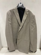 TED BAKER PUTTY CHECK SUIT JACKET LIGHT GREY - SIZE 40 - RRP £279