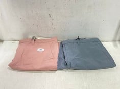 TED BAKER GENAY IRVINE SLIM FIT SMART MID-PINK - SIZE 34 TO INCLUDE TED BAKER ASHFRD CHINO SHORT MID-BLUE - SIZE 32 - TOTAL RRP £160