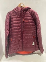 RAB WOMENS MICROLIGHT ALPINE JACKET MAROON - SIZE XL