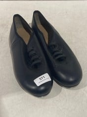 CAPEZIO TELE TONE TAP LEATHER BALANCE MAKI SHOE BLACK - SIZE 7