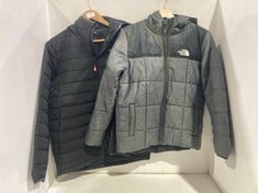 THE NORTH FACE PUFF JACKET BLACK - SIZE XXL TO INCLUDE THE NORTH FACE PUFF JACKET GREY - SIZE XL