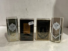 4 X ASSORTED PERFUME ITEMS TO INCLUDE OUD ASWAD MANASIK EAU DE PARFUM 100ML