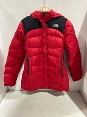 THE NORTH FACE SUMMIT SERIES PUFFER JACKET RED - SIZE 90 (M)