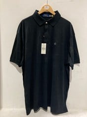 RALPH LAUREN POLO CLASSIC SHORT SLEEVE POLO SHIRT BLACK - SIZE 2XB