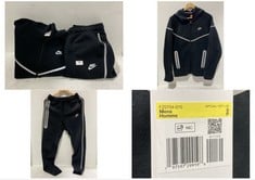 NIKE TRACKSUIT ZIP JACKET AND JOGGING TROUSERS GREY / BLACK - SIZE S