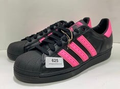 ADIDAS SUPERSTAR TRAINERS PINK / BLACK - SIZE 7