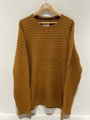 FATFACE PULLOVER KNIT JUMPER BURNT ORANGE - SIZE XL