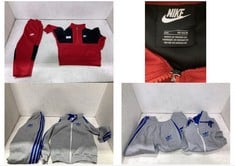 NIKE AIR KIDS TRACKSUIT RED/BLACK SIZE 18MTHS TO INCLUDE ADIDAS KIDS TRACKSUIT GREY WITH BLUE LOGO SIZE 7YRS