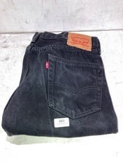 LEVI STRAUSS & CO DENIM JEANS BLACK SIZE W34/L34