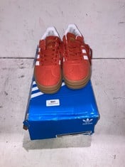 ADIDAS GAZELLE BOLD CHUNKY TRAINERS BURNT ORANGE/WHITE SIZE 3.5