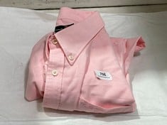 BEN SHERMAN SHORT SLEEVE SHIRT PINK SIZE 4XL