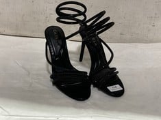 CARVELA SPIRAL HIGH HEEL SHOES BLACK SIZE 39 RRP- £104