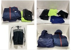 7 X ASSORTED KIDS CLOTHING TO INCLUDE ADIDAS HOODED PUFFER COAT NAVY WITH RED LOGO SIZE XS