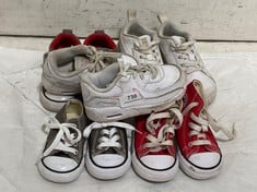 5 X ASSORTED KIDS FOOTWEAR TO INCLUDE NIKE TRAINERS WHITE/PINK SIZE 6.5