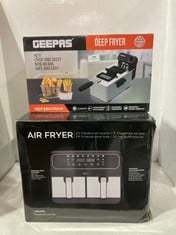 INNSKY AIR FRYER MODEL NO-AFEU8PD TO INCLUDE GEEPAS DEEP FRYER