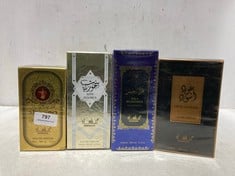 4 X ASSORTED FRAGRANCES TO INCLUDE HALA BILKHAMIES EAU DE PARFUM 100ML