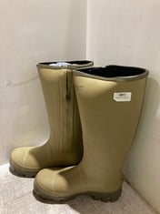 JACK PYKE ASHCOMBE ZIPPED WELLIES GREEN SIZE 8