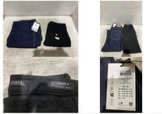 GUESS CURVE X SKINNY MID TROUSERS BLACK SIZE 29 TO INCLUDE VERO MODA TESSA HIGH RISE WIDE DENIM JEANS DARK BLUE SIZE 29/32