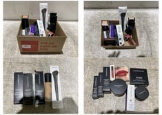 SMALL BOX OF ASSORTED BARE MINERALS BEAUTY PRODUCTS TO INCLUDE GEN NUDE BLONZER BLUSH + BRONZER 3.8G