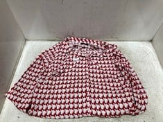 LONG SLEEVE SHIRT RED PATTERN SIZE 18