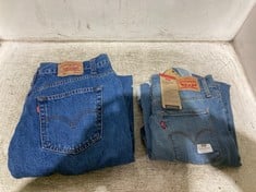 LEVI STRAUSS & CO 311 SHAPING SKINNY DENIM JEANS LIGHT BLUE SIZE W30/L30 TO INCLUDE LEVI STRAUSS & CO 501 DENIM JEANS BLUE SIZE W36/L34