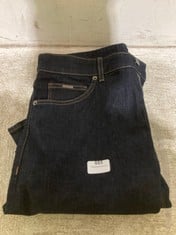 BOSS FINEST ITALIAN STRETCH FABRIC DENIM JEANS DARK BLUE SIZE 32/34